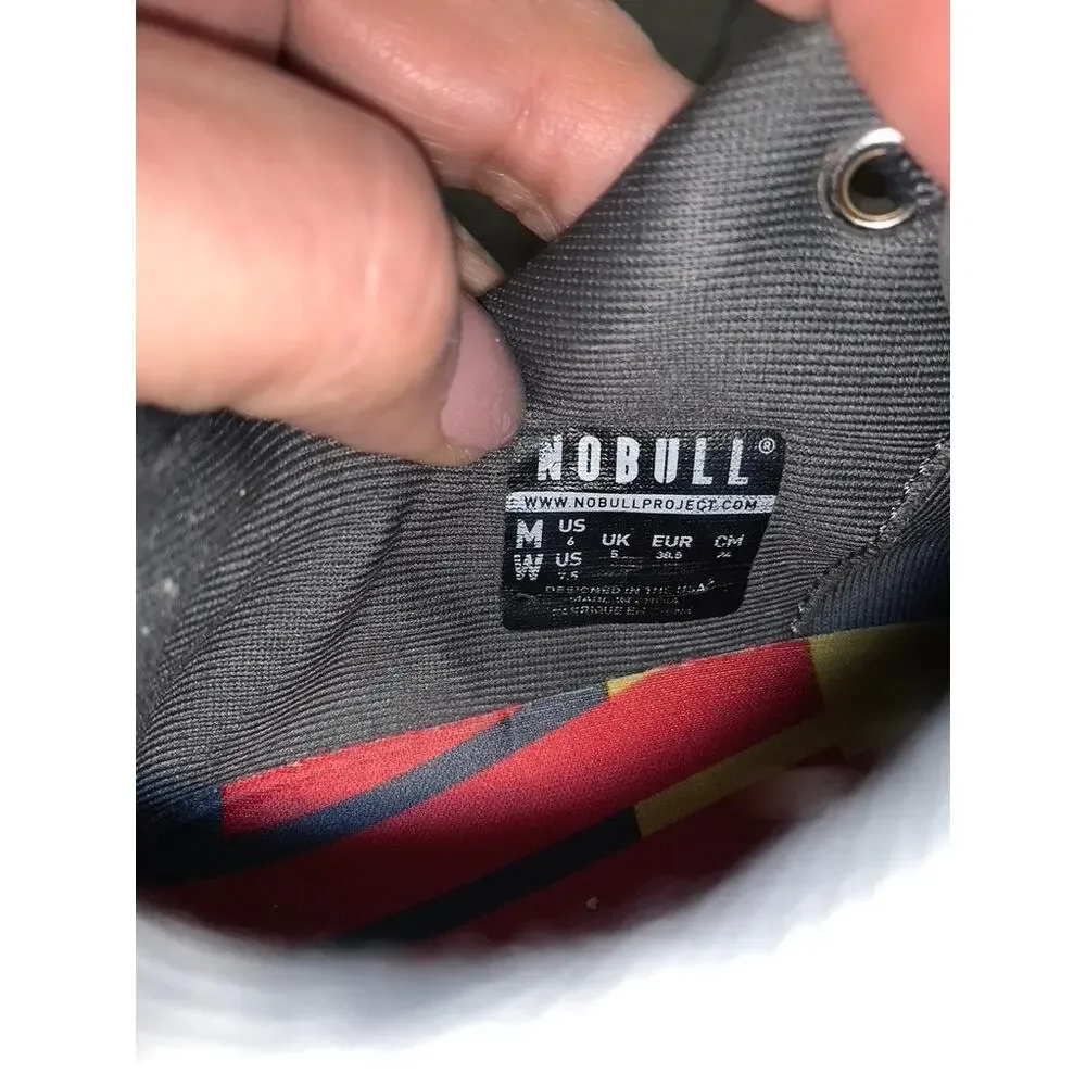 NOBULL Lightning Trainer Unisex Sneakers Gray Rainbow Men's 6 /‎ Women's 7.5